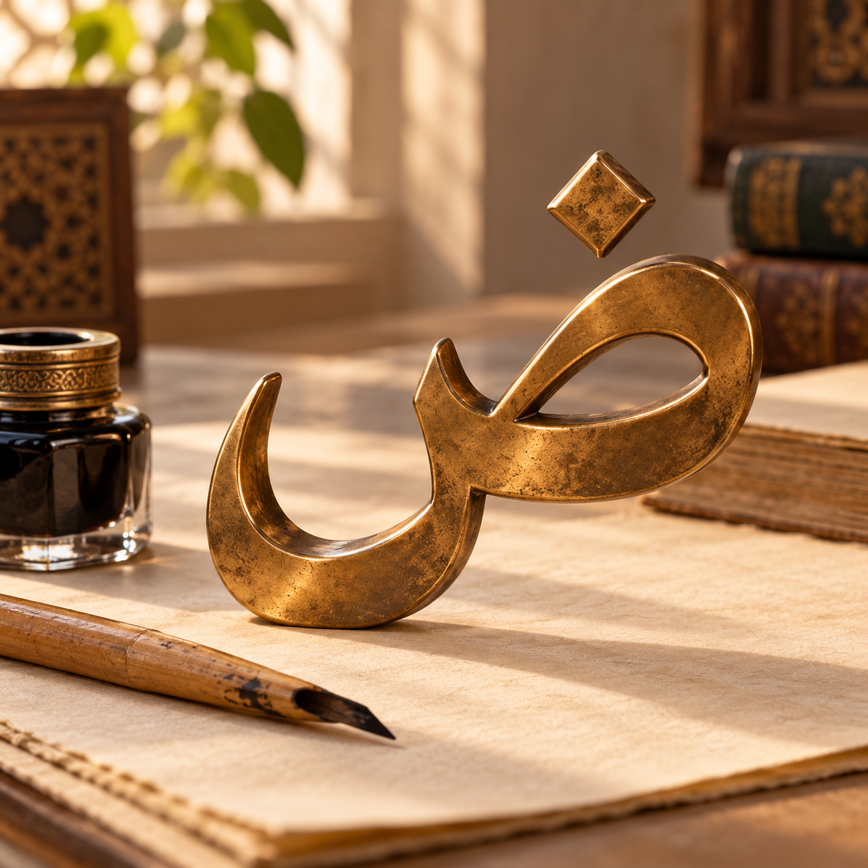 حرف الضاد وقلم الخط